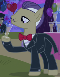 Size: 814x1046 | Tagged: safe, screencap, earth pony, pony, g4, simple ways, background pony, bowtie, clothes, male, solo, stallion, suit, unnamed character, unnamed pony