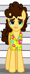 Size: 207x509 | Tagged: safe, screencap, toast hawaii, pony, g4, pinkie pride, background pony, clothes, shirt, solo, stubble