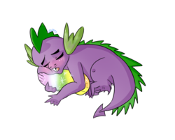 Size: 791x636 | Tagged: safe, artist:toxiee, spike, g4, cute, male, sleeping, solo, spikabetes