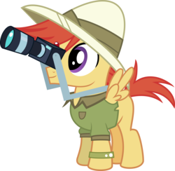 Size: 6000x5861 | Tagged: safe, artist:pink1ejack, viewfinder (g4), g4, stranger than fan fiction, absurd resolution, background pony, camera, clothes, cosplay, hat, inkscape, pith helmet, simple background, solo, transparent background, vector