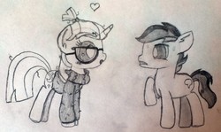 Size: 952x566 | Tagged: safe, artist:thefanficfanpony, moondancer, quibble pants, g4, stranger than fan fiction, crack shipping, female, male, quibbledancer, shipping, straight