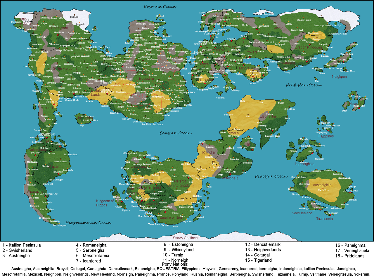 Map Of Equestria And Beyond 1192937 - Safe, Artist:lz0291, Equestria, Map - Derpibooru