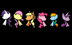 Size: 1920x1200 | Tagged: safe, applejack, fluttershy, pinkie pie, rainbow dash, rarity, twilight sparkle, g4, :the game:, mane six