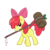 Size: 1150x1150 | Tagged: safe, artist:bamboodog, apple bloom, earth pony, pony, g4, blank flank, female, mallet, mouth hold, simple background, solo, transparent background