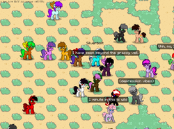 Size: 968x722 | Tagged: safe, oc, oc only, oc:parallel black, pony, pony town