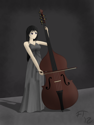 Size: 1024x1365 | Tagged: safe, artist:deathaura40s, octavia melody, human, g4, cello, female, humanized, musical instrument, solo