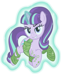 Size: 4444x5357 | Tagged: safe, artist:osipush, starlight glimmer, g4, absurd resolution, alternate universe, bandage, female, heroes of might and magic, levitation, magic, ponies of flight and magic, pouch, self-levitation, solo, telekinesis