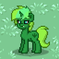 Size: 420x420 | Tagged: safe, oc, oc only, oc:weedy plumpbutt, pony, pony town, screenshots, solo