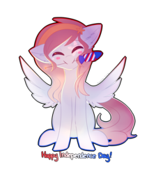 Size: 3105x3624 | Tagged: safe, artist:kurochhi, oc, oc only, pegasus, pony, 4th of july, firecracker, high res, solo