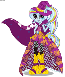 Size: 1794x2113 | Tagged: safe, artist:asika-aida, trixie, equestria girls, g4, my little pony equestria girls: rainbow rocks, ponied up, simple background, solo, transparent background, vector