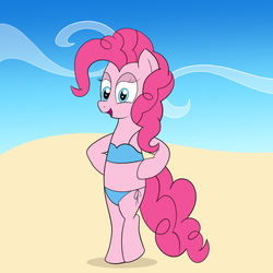 Size: 2000x2000 | Tagged: dead source, safe, artist:php47, pinkie pie, g4, bikini, clothes, high res, swimsuit