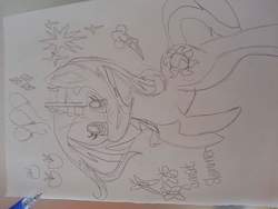 Size: 960x720 | Tagged: safe, sunset shimmer, pony, g4, female, sideways image, solo, traditional art