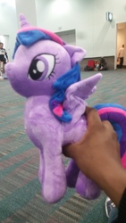 Size: 5312x2988 | Tagged: safe, artist:onlyfactory, twilight sparkle, alicorn, pony, g4, anime expo, bootleg, cute, irl, photo, plushie, twiabetes, twilight sparkle (alicorn)