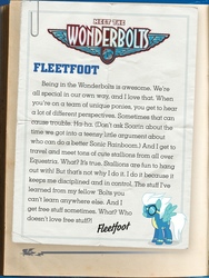 Size: 900x1200 | Tagged: safe, fleetfoot, g4, my little pony: the wonderbolts academy handbook, official, text