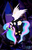 Size: 2200x3400 | Tagged: safe, artist:smooth-criminal-13, princess celestia, alicorn, pony, g4, choker, chokerlestia, clothes, collar, corrupted, corrupted celestia, dark magic, eyeliner, female, goth, gothic, high res, jewelry, magic, mare, shoes, solo, sombra eyes, tiara