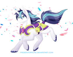 Size: 2838x2209 | Tagged: safe, artist:frozen-fortune, shining armor, g4, ear fluff, high res, male, petals, running, simple background, solo, transparent background