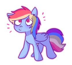 Size: 2000x1800 | Tagged: safe, artist:winterter, rainbow dash, g4, chibi, female, simple background, solo, style emulation, transparent background