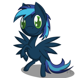 Size: 1024x1024 | Tagged: safe, artist:deathaura40s, oc, oc only, pegasus, pony, chibi, solo