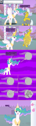 Size: 1000x3426 | Tagged: safe, artist:hakar-kerarmor, princess celestia, oc, oc:bastion, alicorn, pony, unicorn, ask four inept guardponies, g4, female, male, mare, moon, royal guard, stallion, to the moon