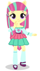 Size: 669x1193 | Tagged: safe, artist:sunsetshimmer333, sour sweet, equestria girls, g4, blurry, clothes, doll, equestria girls minis, female, irl, mary janes, photo, shoes, skirt, socks, toy, upscaled