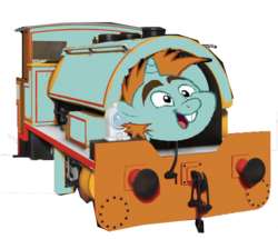 Size: 1038x892 | Tagged: safe, snips, g4, ponified, thomas the tank engine