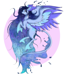 Size: 1500x1680 | Tagged: safe, artist:niniibear, oc, oc only, adoptable, amazing, blue, cute, fluffy, galaxy, galaxy pony, purple, solo, unshorn fetlocks, wing ears, wings