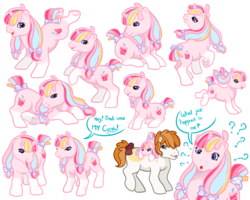 Size: 1280x1024 | Tagged: safe, artist:sarahostervig, oc, oc only, oc:sugar rush, g1, dialogue, question mark