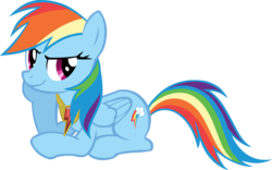 Size: 900x560 | Tagged: artist needed, safe, rainbow dash, g4, element of loyalty, female, simple background, solo, transparent background, vector