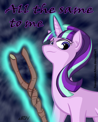 Size: 576x720 | Tagged: safe, artist:texasuberalles, starlight glimmer, pony, unicorn, g4, female, looking at you, s5 starlight, solo, staff, staff of sameness