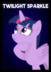 Size: 180x252 | Tagged: safe, artist:wingbeatpony, twilight sparkle, alicorn, pony, g4, .svg available, card game, female, folded wings, mare, one night in ponyville, solo, svg, text, twilight sparkle (alicorn), vector