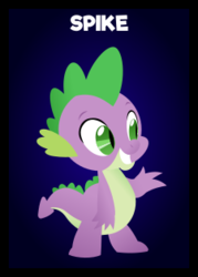Size: 180x252 | Tagged: safe, artist:wingbeatpony, spike, g4, .svg available, card game, male, one night in ponyville, solo, svg, text, vector