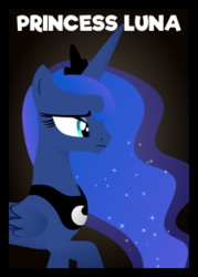 Size: 180x252 | Tagged: safe, artist:parclytaxel, artist:wingbeatpony, princess luna, g4, .svg available, card game, female, one night in ponyville, solo, svg, text, vector