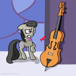 Size: 1024x1024 | Tagged: safe, artist:chaosmalefic, octavia melody, earth pony, pony, g4, cello, female, musical instrument, solo