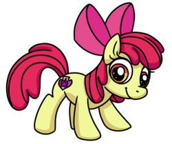 Size: 743x620 | Tagged: safe, artist:adrik-the-bat, apple bloom, g4, cutie mark, female, simple background, solo, the cmc's cutie marks, transparent background