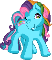 Size: 109x125 | Tagged: safe, artist:katcombs, rainbow dash (g3), g3, g4, female, pixel art, solo