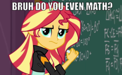 Size: 985x601 | Tagged: safe, sunset shimmer, equestria girls, g4, my little pony equestria girls: friendship games, algebra, image macro, math, meme