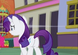 Size: 584x412 | Tagged: safe, screencap, rarity, pony, g4, spice up your life, butt, cropped, female, mare, plot, rearity