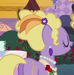 Size: 612x618 | Tagged: safe, screencap, lyrica lilac, pony, g4, sweet and elite, butt, cropped, female, mare, plot