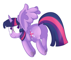 Size: 1248x1053 | Tagged: safe, artist:mr-degration, twilight sparkle, alicorn, pony, g4, butt, dock, female, plot, simple background, solo, transparent background, twilight sparkle (alicorn), underhoof