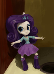 Size: 1280x1755 | Tagged: safe, artist:aphphphphp, rarity, equestria girls, g4, boots, clothes, doll, equestria girls minis, female, jewelry, necklace, skirt, solo, toy