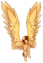 Size: 1024x1483 | Tagged: safe, artist:starlyfly, oc, oc only, impossibly large wings, solo