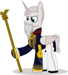 Size: 2357x2608 | Tagged: safe, artist:braziliancitizen, alicorn, pony, brazil, clothes, high res, pedro ii of brazil, ponified, scepter, solo