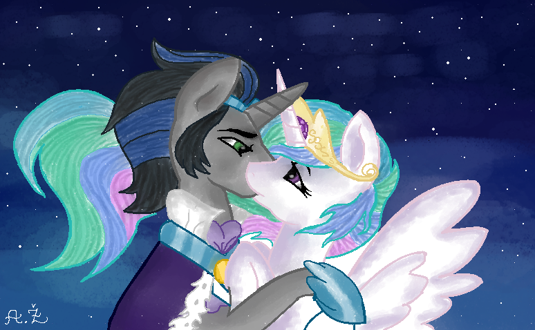 Princess Celestia And King Sombra