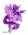 Size: 989x1202 | Tagged: safe, artist:naminzo, twilight sparkle, alicorn, pony, g4, female, mare, profile, simple background, solo, spread wings, transparent background, twilight sparkle (alicorn), unshorn fetlocks, wings