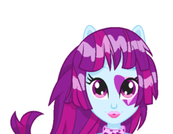 Size: 585x454 | Tagged: safe, artist:berrypunchrules, mystery mint, equestria girls, g4, background human, looking at you, portrait, simple background, transparent background