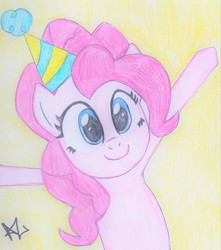 Size: 2309x2612 | Tagged: safe, artist:artemissunlulamoon, pinkie pie, g4, high res, party