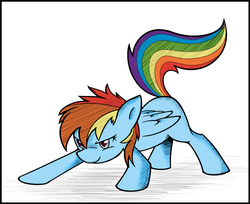 Size: 624x510 | Tagged: safe, artist:wieczornykac, rainbow dash, g4, female, solo