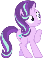 Size: 7000x9500 | Tagged: safe, artist:tardifice, starlight glimmer, g4, no second prances, absurd resolution, female, raised hoof, simple background, solo, transparent background, vector