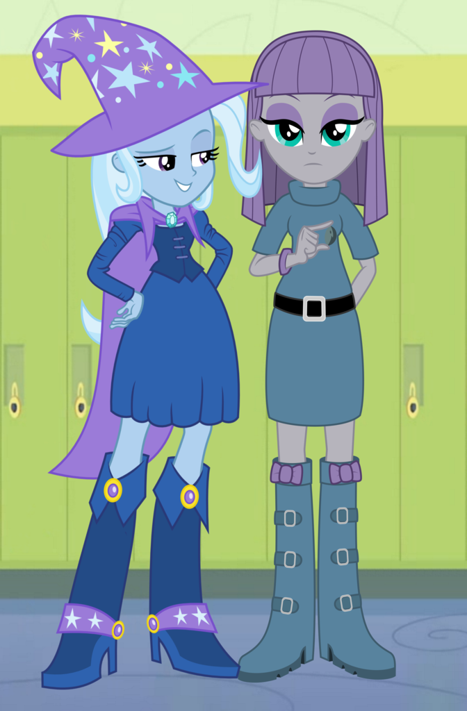 Safe Artist Themexicanpunisher Maud Pie Trixie Equestria