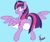 Size: 1024x852 | Tagged: safe, artist:kunomasu, twilight sparkle, alicorn, pony, g4, both cutie marks, butt, cloud, featureless crotch, female, plot, solo, twilight sparkle (alicorn)